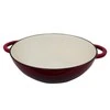 Apvalus emaliuotas ketaus puodas Zyle ZY030DRKI Ø30 cm, 4,8 l, raudonas