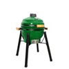 Kamado grilis su priedais Zyle 39,8 cm, Starter, ZY16KSGRSET, žalias