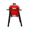 Kamado grilis su priedais Zyle 39,8 cm, Starter, ZY16KSRDSET, raudonas