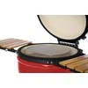 Kamado grilis su priedais Zyle Kamado 69 cm, The King ZY27RDSET, raudonas