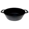 Ovalus emaliuotas ketaus puodas Zyle ZY036BKI, talpa 7,7 l, juodas