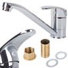 Kitchen mixer tap chrome long