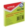 Office Products Lip.lapeliai 76x76/100 OFFp, neon žali