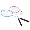 NRZ001 STEEL / BADMINTON SET 2 ROCKETS + SHUTTLECOCKS NILS