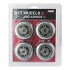 PU 80x24 82A TRANSPARENT (4 pcs) + ABEC-7 (8 pcs) SET NILS EXTREME