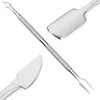 Bikuva.lt Steel Nerūdijantis plienas cuticle tip and scraper for hybrid cuticles