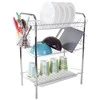 Three-tier drying rack kitchen drainer