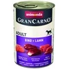 Animonda Grancarno adult 400g suaugusių šunų konservai su jautiena ir ėriena MR