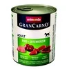 Animonda Grancarno adult 800g suaugusių šunų konservai su jautiena ir ančių širdelėmis MR
