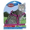 Trixie Komplektas katei nailoninis su petnešom,26-37 cm/10mm, 1,20m