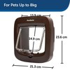 Petsafe Microchip Cat Flap durelės su mikročipu katėms ir mažiems šuniukams, rudos spalvos