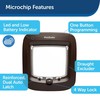 Petsafe Microchip Cat Flap durelės su mikročipu katėms ir mažiems šuniukams, rudos spalvos
