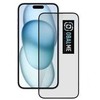 OBAL:ME 5D apsauginis stiklas telefonui Apple iPhone 15 Plus Juodas