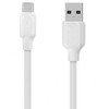 OBAL:ME Simple USB-A/USB-C kabelis 1m baltos spalvos