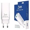 Įkroviklis buitinis 3mk HyperCharger 65W 2xUSB-C, 1xUSB-A PD 3.0/QC 4.0 baltas