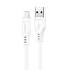 USB laidas Acefast C3-02 MFi USB-A iki Lightning 1.2m baltas