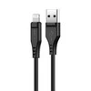 USB laidas Acefast C3-02 MFi USB-A iki Lightning 1.2m juodas