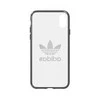 Adidas Clear Case Silikoninis dėklas Apple iPhone X / XS Transparent - Juodas (EU Blister)