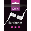 Ausinės iLike - Earphones IEA01WH 3.5mm Baltas