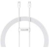 Baseus Superior Series ll USB-C - USB-C 30W 480Mb/s 2m kabelis - baltos saplvos
