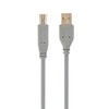 GEMBIRD CCP-USB2-AMBM-6G USB 2.0 A-B 1.8m kabelis, pilkos spalvos