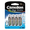 Camelion Digi AA 1.5V šarminės baterijos, 4 vnt., ilgai laikančios