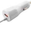 CANYON automobilinis įkroviklis C-033 2.4A/USB-A su integruotu „Lightning“ Baltas