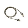 CANYON laidas UM-5 MicroUSB 10W 1m Dark Pilkas