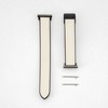 Connect 20mm Silicone Leather Watch Strap with Magnetic Wine Raudona