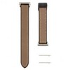 Connect 20mm Silicone Leather Watch Strap with Magnetic Wine Raudona