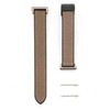 Connect 20mm Silicone Leather Watch Strap with Magnetic Wine Raudona