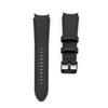 Connect 20mm Silikona Pārvietojamā Ādas Pulksteņa Siksna (130mm M/L) Melna
