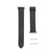 Connect 22mm Silicone Leather Watch Strap with Magnetic Juodas