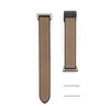 Connect 22mm Silicone Leather Watch Strap with Magnetic Wine Raudona