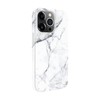 Dėklas Evelatus Apple iPhone 14 Pro Max Premium Silicone case Customized Print Marble Baltas