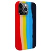 Dėklas Evelatus Apple iPhone 14 Pro Silicone case Multi-Colored Rainbow