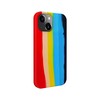 Dėklas Evelatus Apple iPhone 14 Silicone case Multi-Colored Rainbow