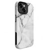 Dėklas Evelatus Armor Case iPhone 15 TPU + PC Divslāņu Pielāgota Mramora Baltā Druka Šokaizturīga Izturīga Aizsardzība