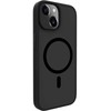 Dėklas Evelatus Apple iPhone 15 Hybird Case With Magsafe PC+TPU Juodas