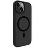Dėklas Evelatus Apple iPhone 15 Hybird Case With Magsafe PC+TPU Juodas
