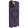 Dėklas Evelatus Apple iPhone 15 Hybird Case With Magsafe PC+TPU Deep Violetinė