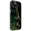 Dėklas Evelatus Apple iPhone 15 PC Customized Print Design Marble Dark Žalias