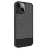 Dėklas Evelatus Apple iPhone 15 Plactic Leather Magsafe Back Cover Gray