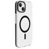 Dėklas Evelatus Apple iPhone 15 Plus Clear Case PC+TPU With MagSafe Transparent Juodas