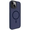 Dėklas Evelatus Apple iPhone 15 Plus Hybird Case With Magsafe PC+TPU Dark Mėlyna