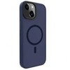 Dėklas Evelatus Apple iPhone 15 Plus Hybird Case With Magsafe PC+TPU Dark Mėlyna