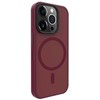 Dėklas Evelatus Apple iPhone 15 Pro Hybird Case With Magsafe PC+TPU Plum