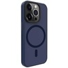Dėklas Evelatus Apple iPhone 15 Pro Hybird Case With Magsafe and Camera Protection PC+TPU Dark Mėlyna