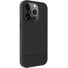 Dėklas Evelatus Apple iPhone 15 Pro Max Plactic Leather Magsafe Back Cover Juodas