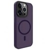 Dėklas Evelatus Apple iPhone 15 Pro Max Hybird Case With Magsafe PC+TPU Deep Violetinė